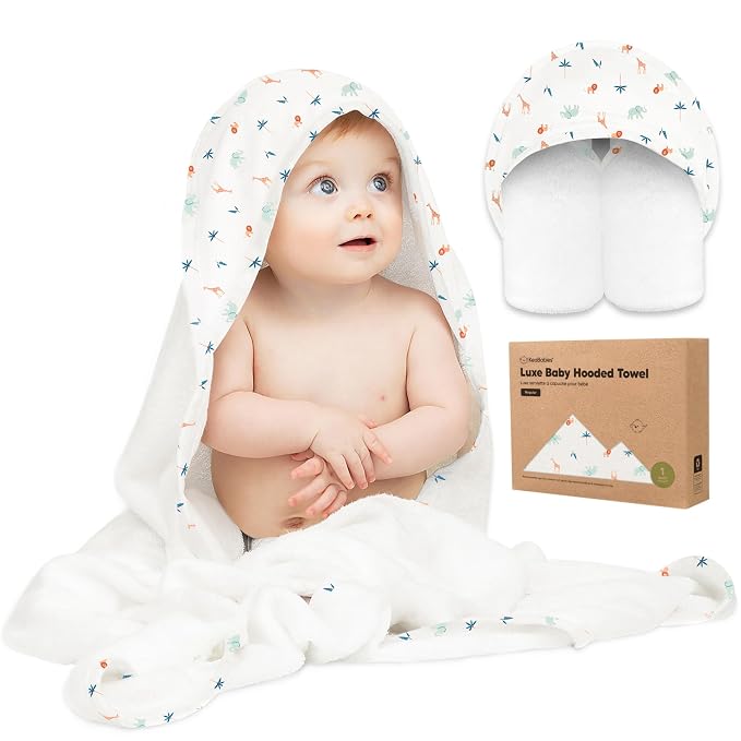 KeaBabies Hooded Baby Towel for Newborn by KeaBabies