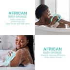 UJFQBH 2 Pieces African Bath Sponge African Net Long Net Bath Sponge - Image 5