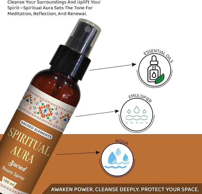 Sacred Element's Spiritual Aura Room Spray | Natural Purifying Mist - Image 3