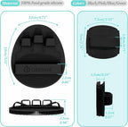Silicone Body & Face Scrubber Set, 360° Anti-Slip & Hand-fit Silicone Shower - Image 2