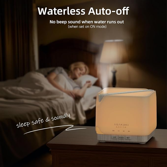 ASAKUKI Essential Oil Diffuser for Home, Large 700 ml Humidifier - Image 6