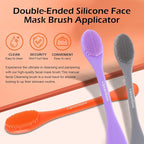 3 Pcs Silicone Facial Cleansing Brush, 2 in 1 Face Mask Applicator and Pore - Image 9
