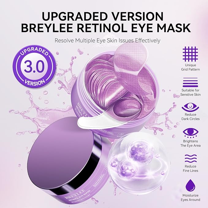 BREYLEE Retinol Eye Mask Under Eye Patches - Image 2