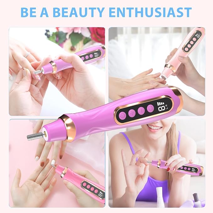 Professional Manicure Pedicure Kit Cordless Electric Nail File Set 6 Speed - Image 5