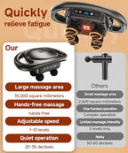 AERLANG Massage Gun Deep Tissue 6 Head Muscle Massager, Back Massager - Image 4