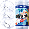 LEOBRO 100PCS Disposable Shower Caps, Shower Caps by LEOBRO