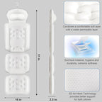 Luxury Full Body Bath Pillow for Bathtub, Bath Pillows for Tub - Image 5