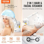 VEVOR Hair Steamer, 2 in 1 UV Ozone Hair & Facial Steamer - Image 2