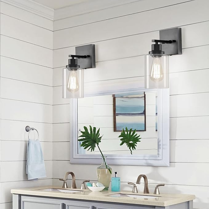 Plug in Wall Sconces, 2 Pack Wall Lamp, Rustic Plug in Wall Light Sconces - Image 3