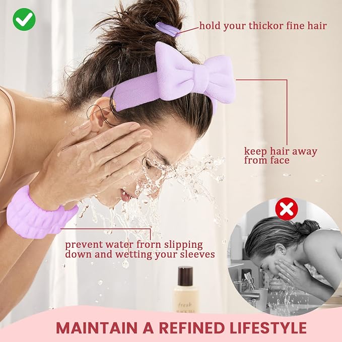 16 Pcs Skincare Headband Set, Face Washing Headband - Image 7