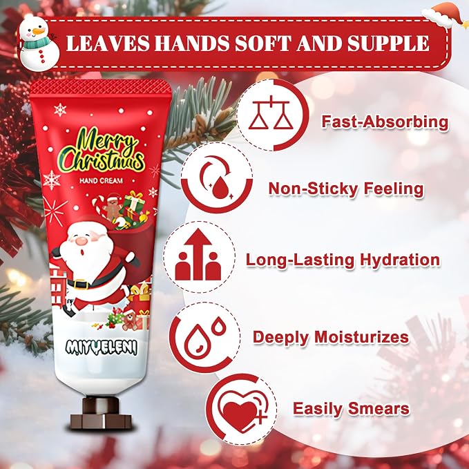 JAOJAO Christmas Lip Balm Bulk, Christmas Hand Cream - Image 3