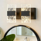 Modern LED Bathroom Light Fixtures Dimmable 2-Light Black Vanity Light by NADOSAHomeLighting