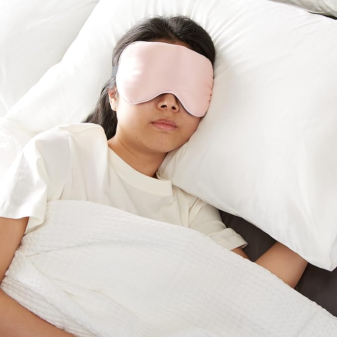 Amazon Basics Genuine Natural Mulberry Silk Curved Sleep Eye Mask - Image 9