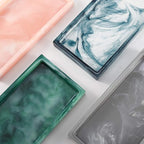Luxspire Bathroom Vanity Tray, 8 x 4 inch Resin Dresser Jewelry Ring Dish Tank - Image 7