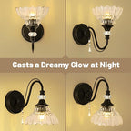 1 Piece Black Wall Sconce, 1-Light Black Farmhouse Wall Sconce - Image 3
