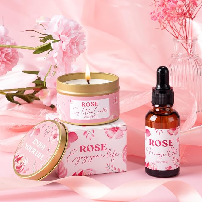 Mothers Day Gifts for Mom, Birthday Gifts for Women, Rose Relaxing Spa Gift - Image 4