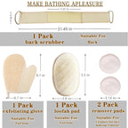 Exfoliating Natural Loofah Sponge Back Scrubber - Image 6