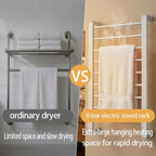 Heated Towel Rack with Timer, 8-Bar Electric Towel Warmer - Image 5