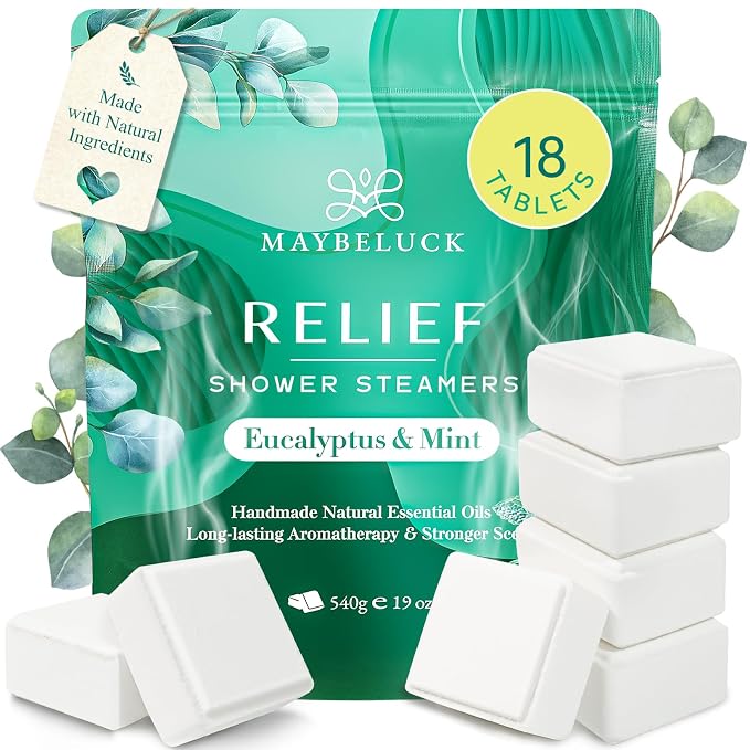 Shower Steamers Aromatherapy 18 Pack – Mothers Day Gifts, Eucalyptus by Maybeluck