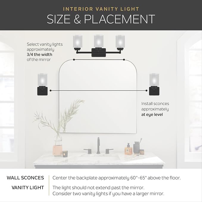 Kichler 3-Light Bathroom Vanity Light Fixture - Image 4