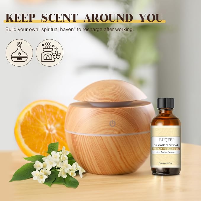 EUQEE Orange Blossom Fragrance Oils, 2.02 Fl oz/60ml Essential Oils - Image 4