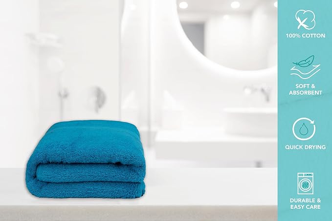 Medium Bath Towels Pack of 6 – 24x48 Inches – Soft, Quick Dry & Highly - Image 6