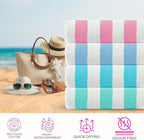 CASA COPENHAGEN Cabana Beach Towel Designed in Denmark Rough and Tough - Image 3