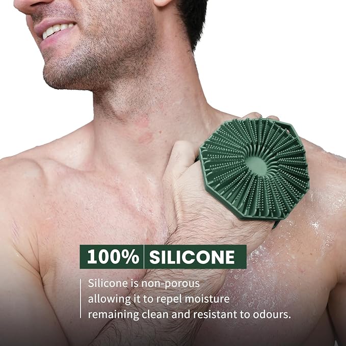 iTokGok® Premium 2-in-1 Silver-Infused Silicone Body Scrubber - Image 2