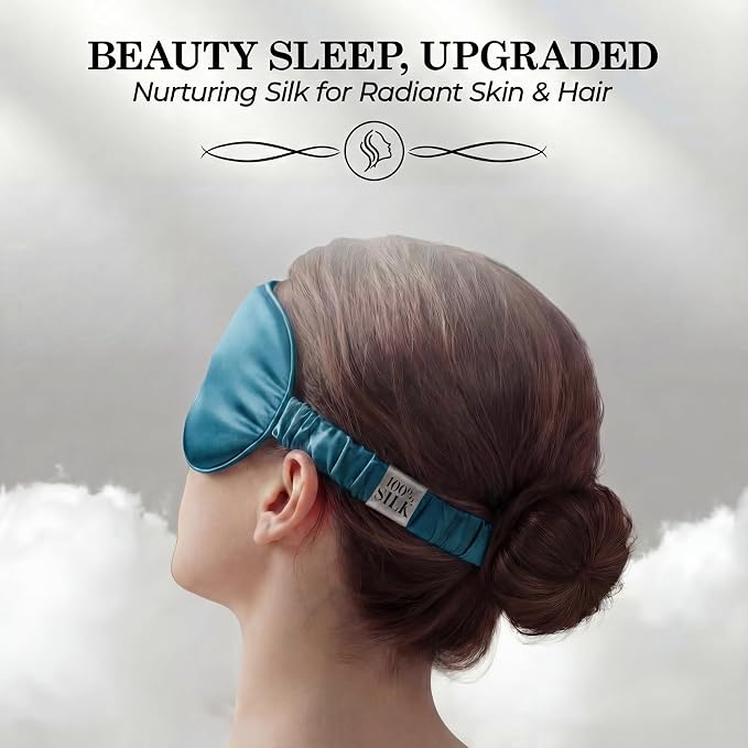 SLEEP SANCTUARY 100% Pure Mulberry Silk Sleep Mask - Image 7