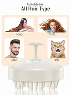 HEETA Hair Scalp Massager Brush, Updated Hair Shampoo Brush, Wet & Dry Scalp - Image 7