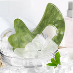 2 PCS Jade Stone Gua Sha Massage Tool Set Body GuaSha Tool - Image 6