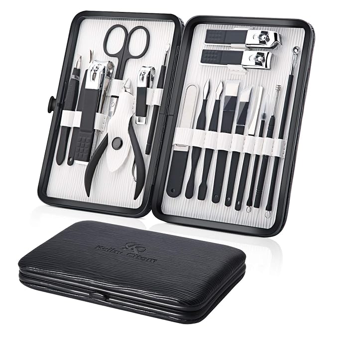 Professional Stainless Steel Nail Clipper Travel & Grooming Kit Nail Tools by KeibyCitom