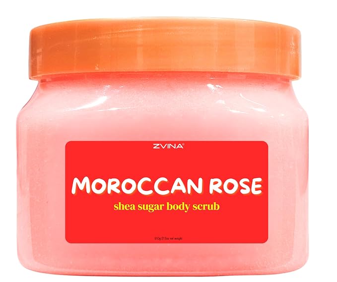 Shea Sugar Body Scrub, Moroccan Rose Deep Exfoliation, Hydration by Unknown