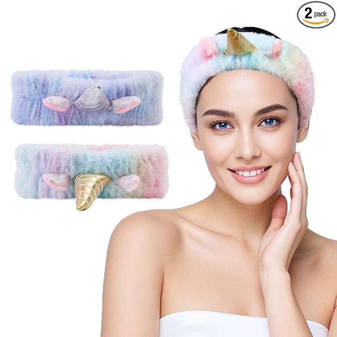 Kawaii Spa Headbands for Women Girls by FLYINGMAGE