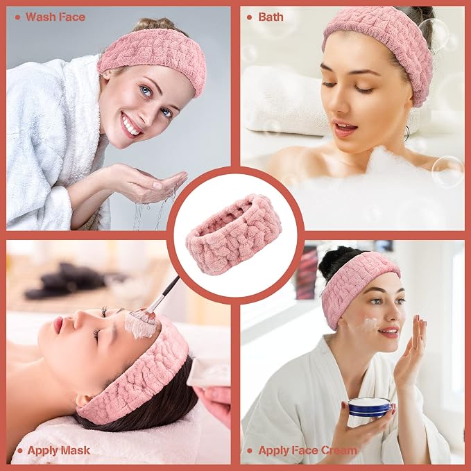 Chuangdi 3 Pieces Women's Makeup Headband - Image 6
