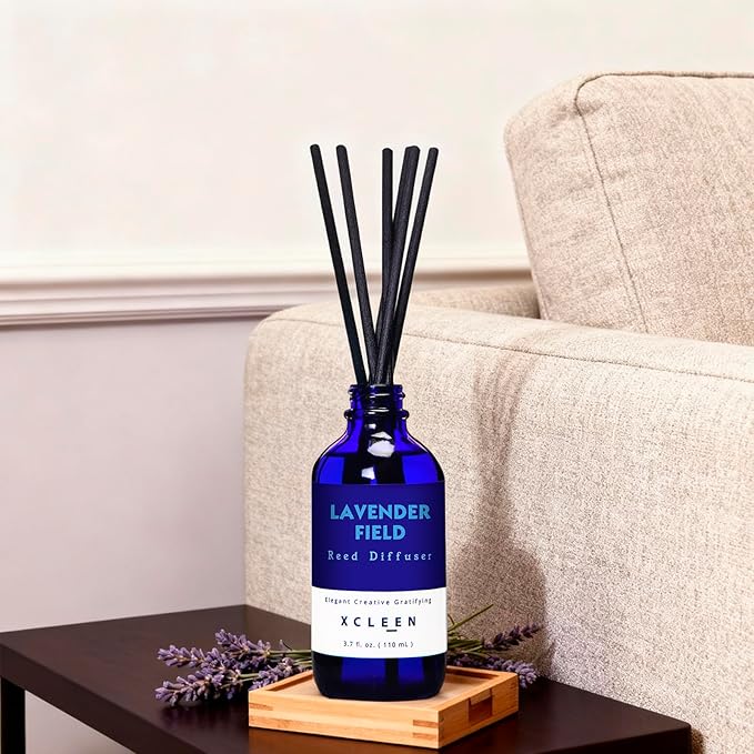Xcleen Reed Diffuser Set, Lavender Field Oil Diffuser - Image 4