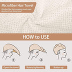 CZZXI 3 PCS Microfiber Hair Towel - Image 5