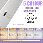 Modern LED Bathroom Light Fixtures Dimmable 5-Light Chrome Vanity Light - Image 3