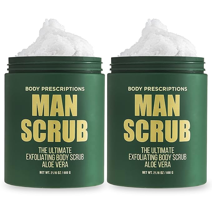 Body Prescriptions Men’s Exfoliating Body Scrub – Ultimate Skin Cleansing Wash by BodyPrescription