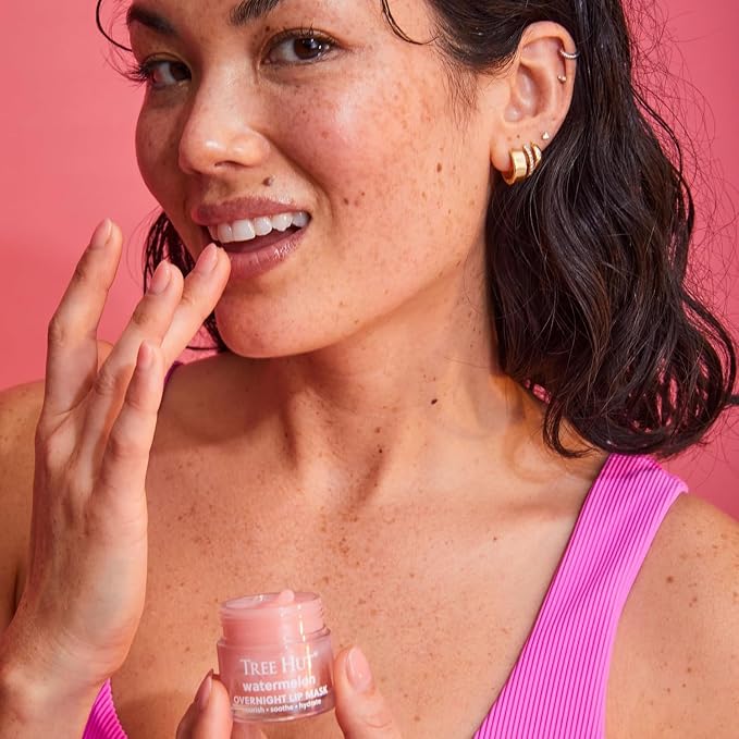 Tree Hut Watermelon Overnight Lip Mask, Hydrating Lip Treatment, Leave On - Image 5