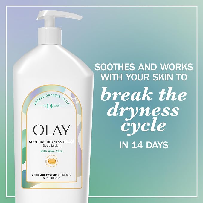 Olay Body Lotion for Women, Soothing Dryness Relief, 24hr Moisturizing & Deep - Image 3