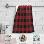 Black and Red Buffalo Plaid Hand Towels - Image 5