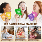 KONEUK 120 Pack Collagen Essence Sheet Face Masks Skincare, Moisturizing & - Image 6