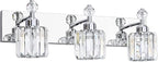 PRESDE 3-Light Crystal Bathroom Vanity Light, Chrom ModernBathroom Lights by HOME