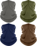 ROXUN 4 Pack Neck Gaiter, Cooling Breathable Face Mask UV Protection Scarf by Roxun