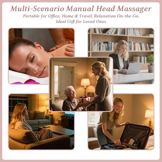 GSHOW Scalp Massager Handheld Comb Resin Relax Massage Tool - Image 7