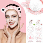 Jowmoy Pink Frog Eye Elastic Headband - Image 4