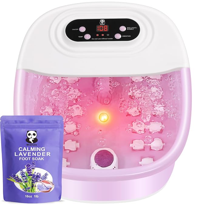 Foot Spa Bath Massager with Heat Bubbles and Vibration Massage and Jets by Unknown