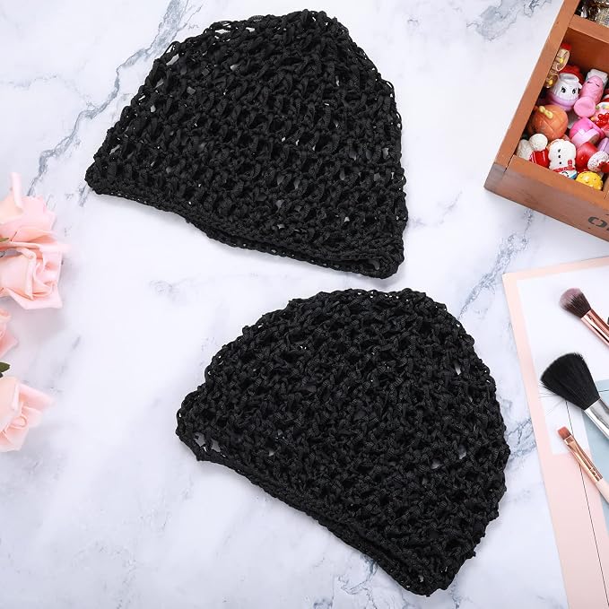 WLLHYF Wig Cap Thick Long Hair Caps Adjustable Net Mesh Braided Weaving Making - Image 6
