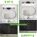 Ascher 4-Light Bathroom Light Fixtures, Modern Vanity Lights - Image 2